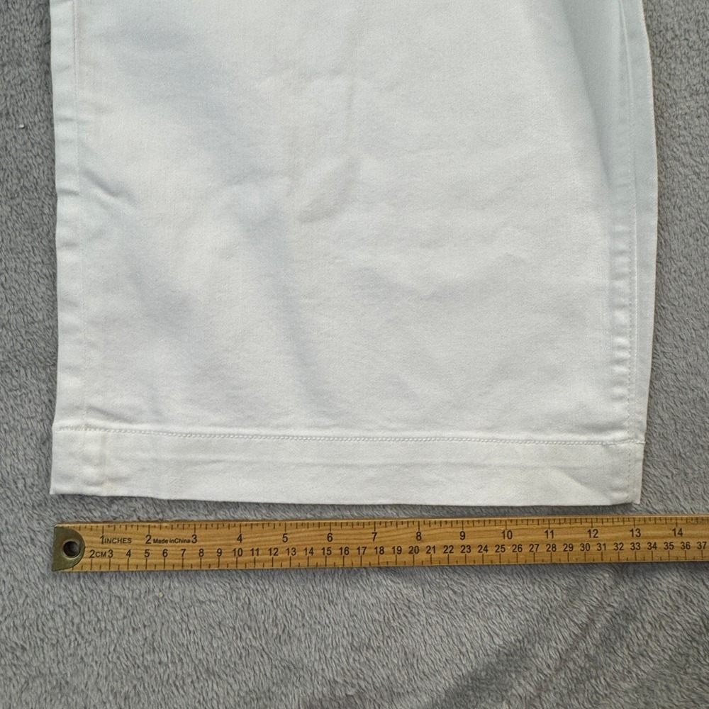 NWOT Lands' End Crop Pants Women 22W White Wide Leg Denim Repreve - Picture 8 of 12